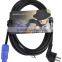 European Electric Powercon Cable With 16A And 250V EC008-5M/1.5 Quality Choice