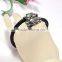 casual mens black cuff bangle bracelet mens braided leather bracelets
