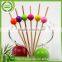 Gold supplier best quality bamboo ring loop cocktail picks