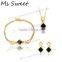 name brand fashion 316l stainless steel jewelry set