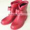 Fashion Bow PVC Ankle Rain Shoes