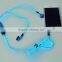 Mobile phone accessory light EL long wire earphone with microphone