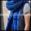 Winter red and blue checker work infinity scarf soft and cute for friend gift at stock