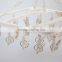 18 clips plastic hanger square shape