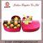 Jinhua Supplier Handmade Heart Paper Chocolate Box with Ribbon