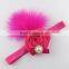 Fashion Children Cute Feather Crystal Flower Stretch Headbands