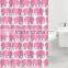 factory supply print Elephant Bright color shower curtains