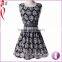 High Spandex floral maxi dress Skinny