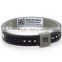engrave custom id silicone bracelet barcode bracelet