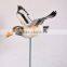 6 inch Plastic Seagull Birds Holiday Garden stakes, Christmas Decorations Made in China
