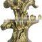 Decorative Victoria Gold Curtain Accessories / Curtain Rods / Leaf Finials for Wooden Poles