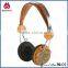 Wooden Ear Shell headphone headset