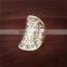Ethnic vintage jewelry zinc alloy rhinestone new design gold finger ring for women