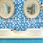 mediterranean style washroom wall glass mosaic
