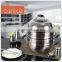 Allnice-3 Layers Stainless Steel Steamer Pot With Glass Lid