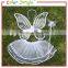 Baby girl fairy dress with butterfly wings, with magic wand fairy dress