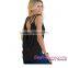 Black Cut out girls air soft Draped Back Clubwear Top led safety vest