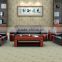 Office metal sectional frame PU leather sofa reception furniture