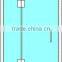 Hinged door with 3/8" thick glass shower door