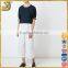 White woman lace cropped trousers