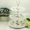 Ceramic cake stand 3 tiers,European-style Cake Display Stand