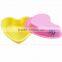 2016 Dongguan colorful silicone heart shape cakes for DIY