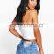 Wholesale Custom Women Apparel Denim Shorts Wash Denim Hotpants