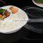 New arrival 850ml white plastic disposable bento lunch box with dividers