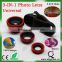 New Mobile Phone Eyes Clip Fish Eye Lens Cellphone 3 in 1 Universal Clip Lenses