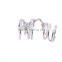 New Fashion Jewelry Hot Sale Silver Plated Chain Two Finger Rings