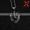 Vintage Men Design 316L Stainless Steel Silver Jewelry Large Wolf Head Pendant