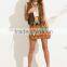 Jackets latest fashion design women clothingn Camel Fringe Sleeveless Jacket