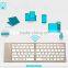 Wireless Folding Bluetooth Keyboard, Mini Aluminum Foldable Bluetooth Keyboard For IOS/Android/Windows
