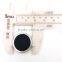 20mm Black Fabric Covered Spring Snap Buttons With Silver Metal Edges