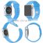 Colorful Rubber Watch Band Watch Strap Belt Sport Adjustment Bracelet Fitness Replacement Wrist With Metal Part For Apple Watch