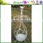 Latest design mini decoration metal round garden flower pot