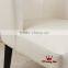 White color Simple design leather restaurant booth with arm YA801