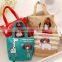 fashion canvas custom cute Zipper euro coin purse little girls printing promotional mini small handbag purse wallet
