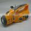 solar crank led flashlight & dynamo flashlight charger & crank radio