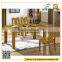 Simple design rectangle thick wood slab dining table