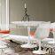 White Eero Saarinen Fiberglass Saarinen Tulip Table Replica