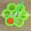 Silicone Baby Food Storage freezer tray container with clip-on lid,silicone storage container for hom