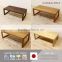 Reliable and Durable square center table with various kind of wood made in Japan