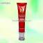 Clear offset printing plastic tube for cosmetic packaging