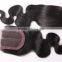 Bleached Knots 7A Cheap Brazilian Virgin Hair Closure 4x4 Body Wave Middle Part 100% Human Hair Lace Closure