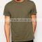 Wholesale 100% preshrunk Cotton fashion slim fit blank t-shirt