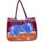 transparent straw beach bag