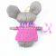 Lovely stuffled littel toy mouse cute animal hand knitted toys sale