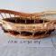 deep color wicker tray basket