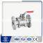 made in china high platform flanged ball valve with long handle